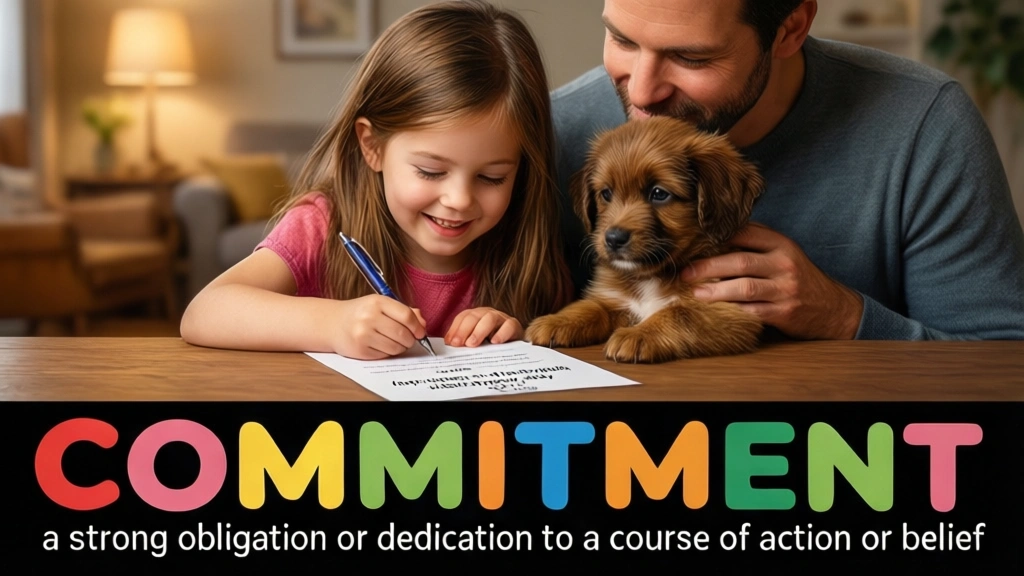 English Illustration for commitment